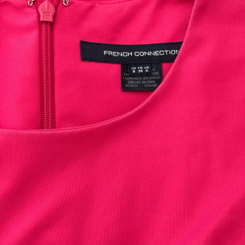 French Connection Sheath Dress - Fuchsia Pink Size 4 - Picture 7 of 8